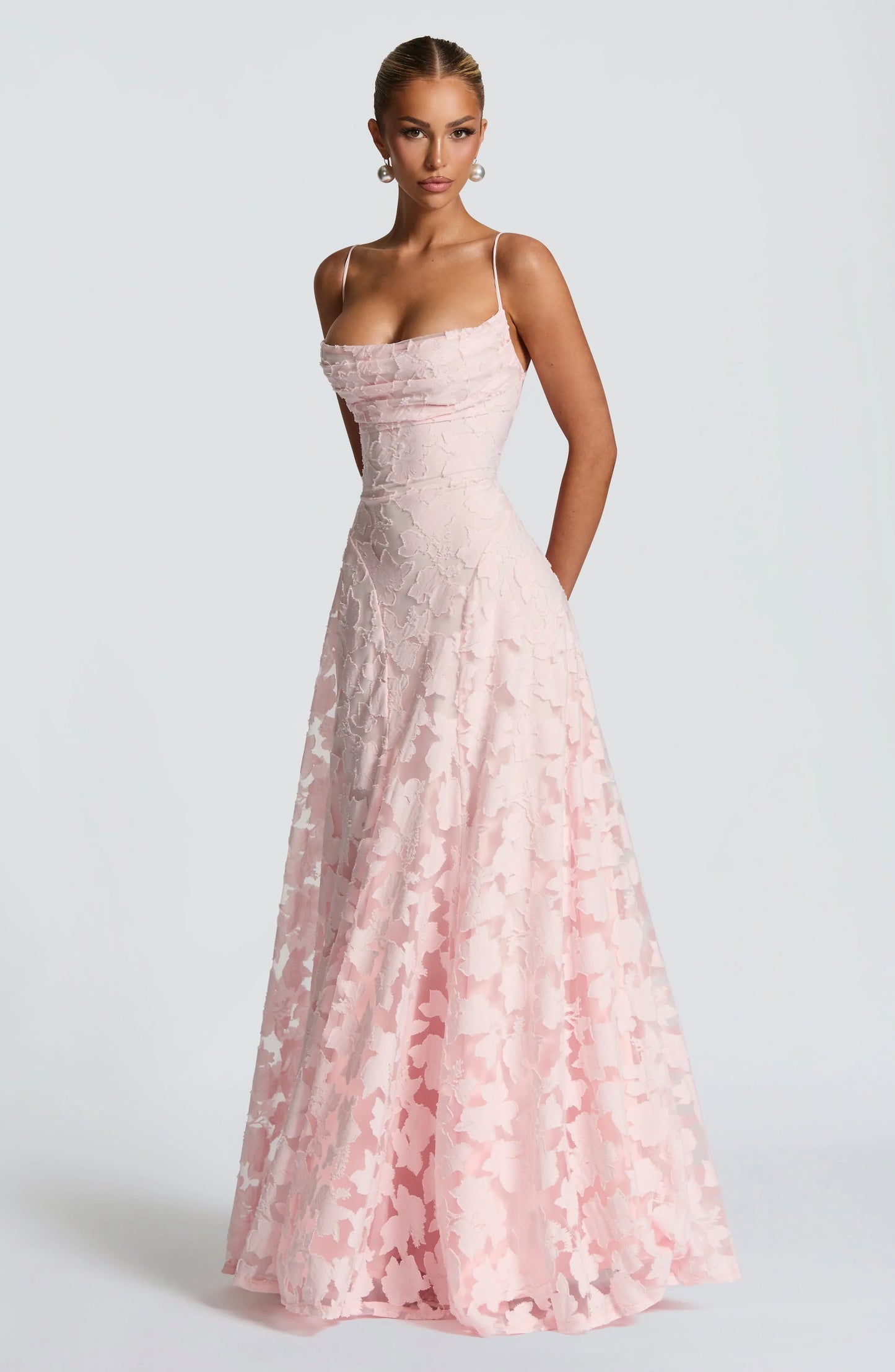 Maravelle | Floral Maxi Wedding Guest Dress