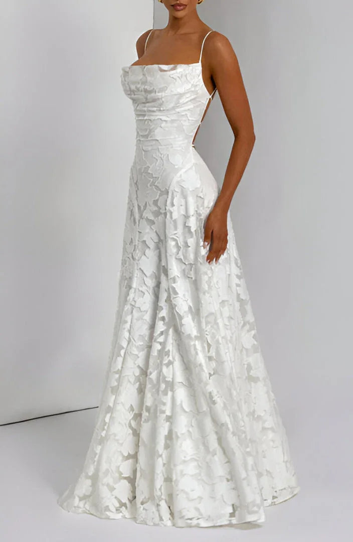 Maravelle | Floral Maxi Wedding Guest Dress