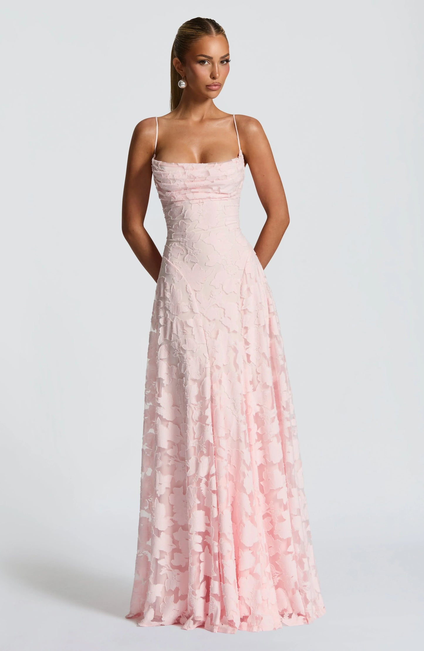Maravelle | Floral Maxi Wedding Guest Dress