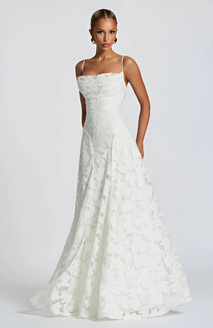 Maravelle | Floral Maxi Wedding Guest Dress