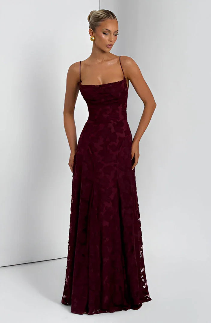 Maravelle | Floral Maxi Wedding Guest Dress
