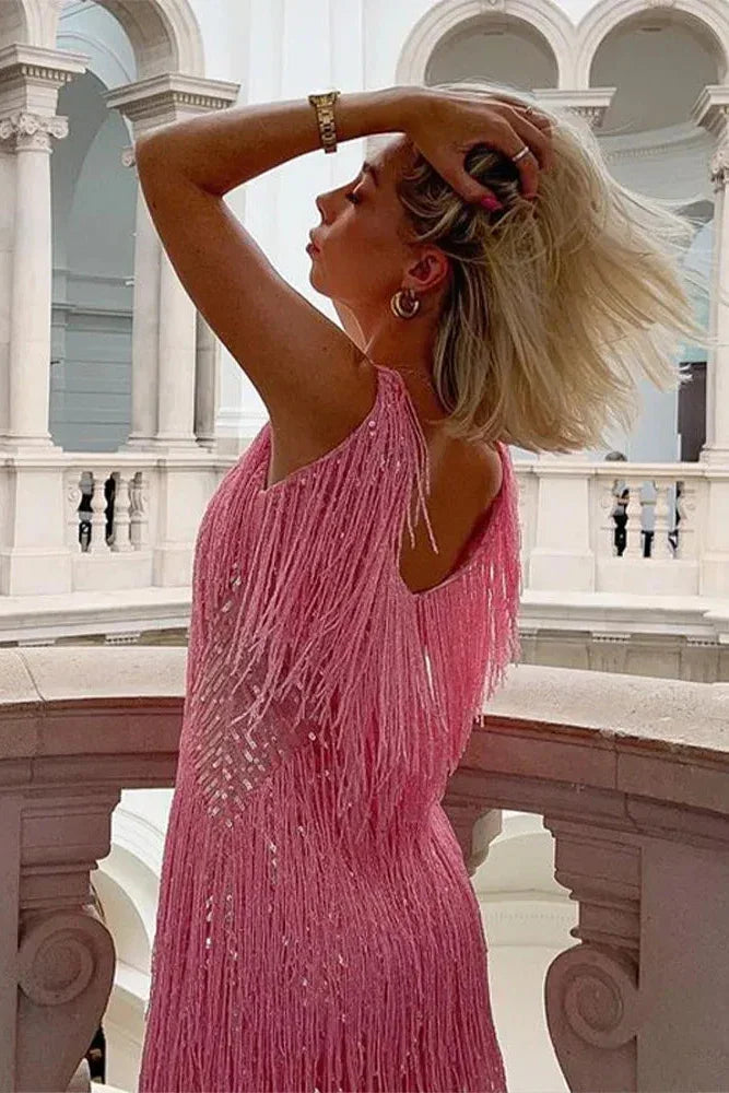 Zafira | Sequin Christmas Party Mini Dress