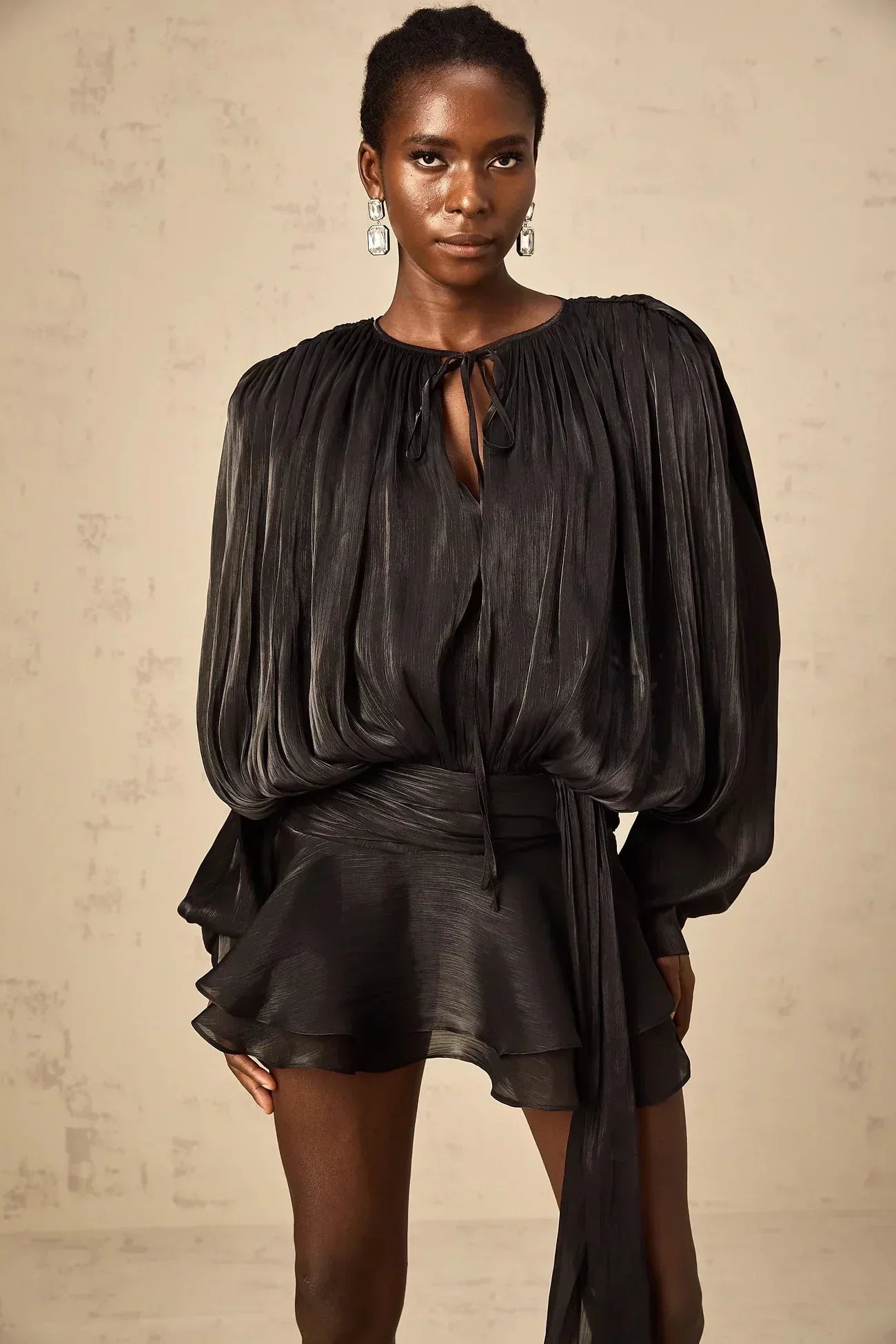 Valentina | Elegant Draped Mini Dress