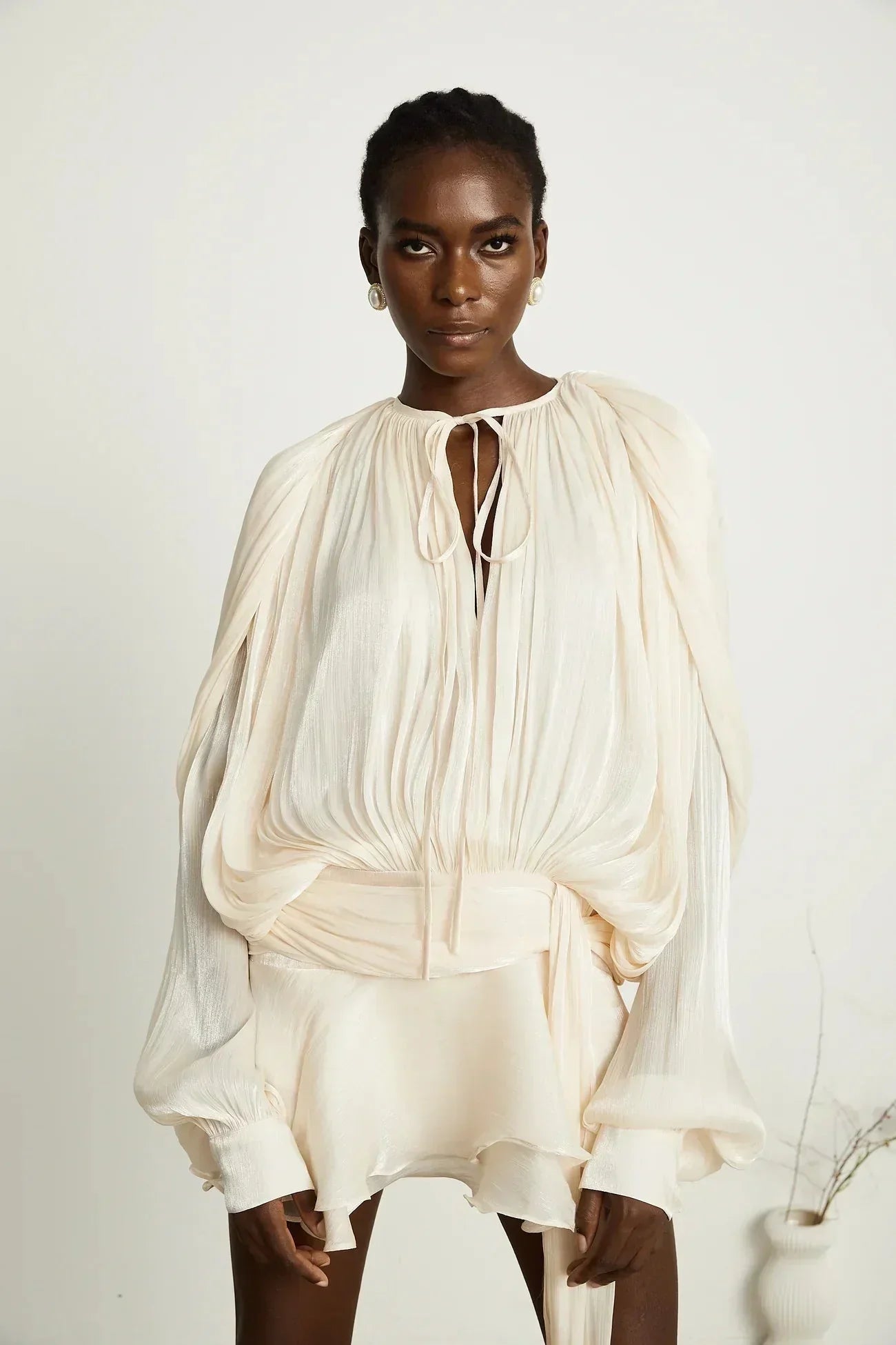 Valentina | Elegant Draped Mini Dress