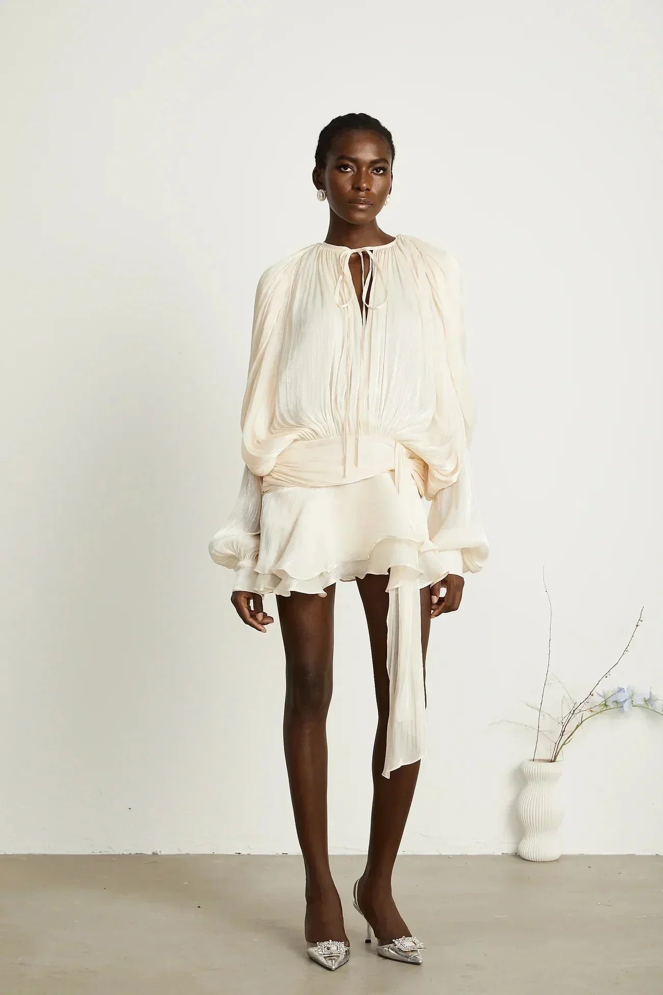 Valentina | Elegant Draped Mini Dress
