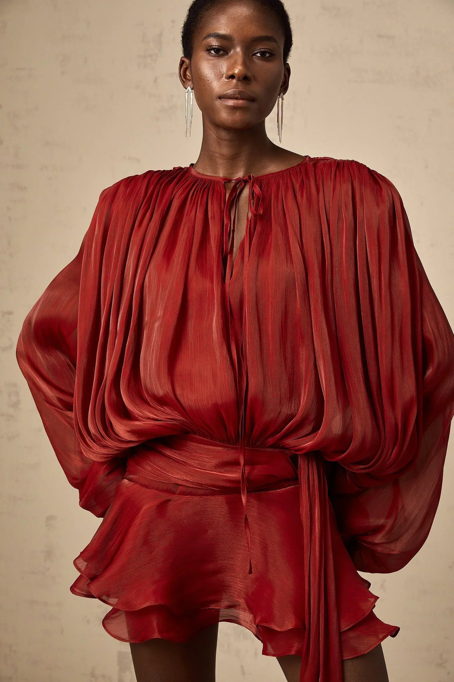 Valentina | Elegant Draped Mini Dress