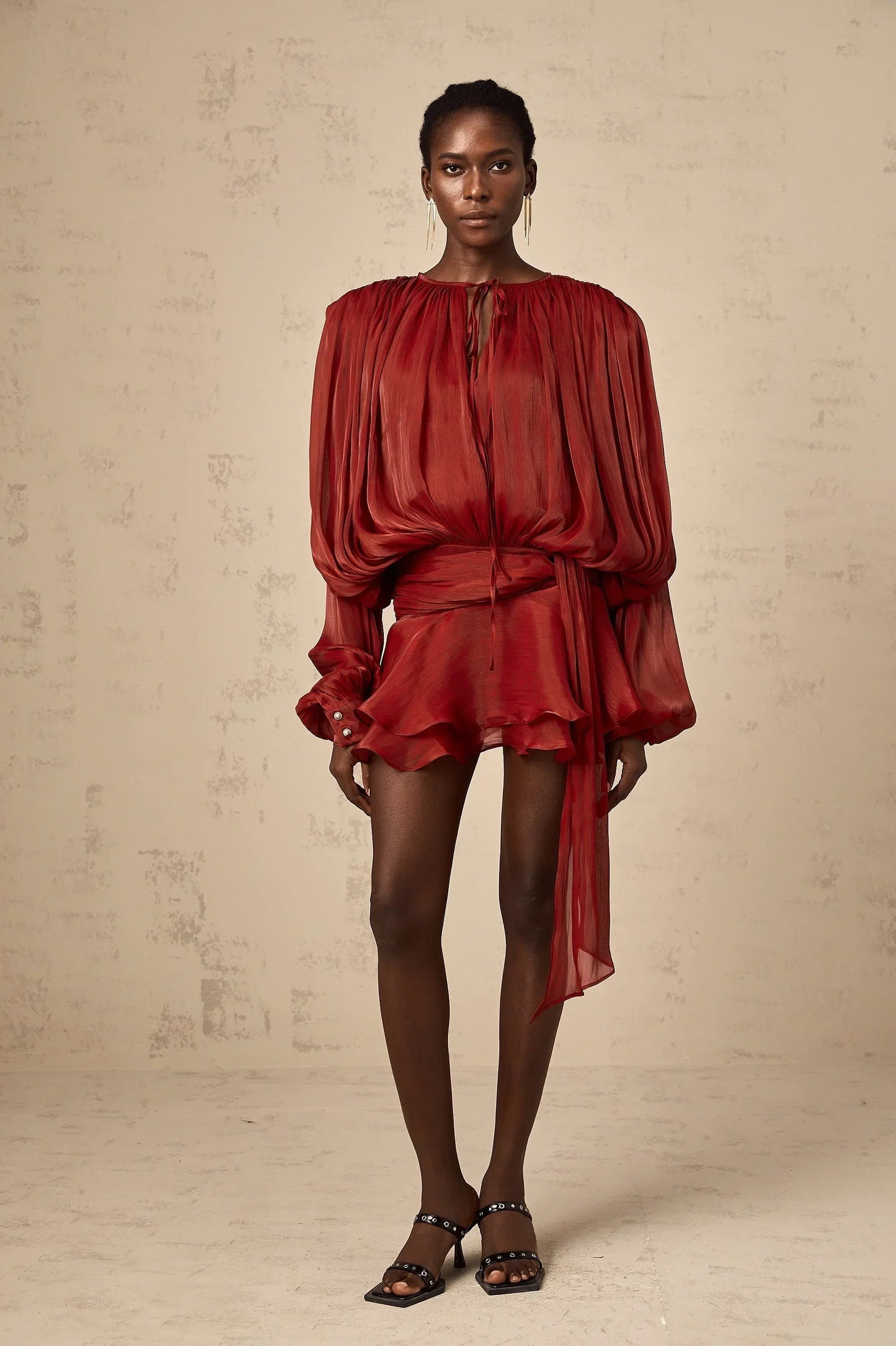 Valentina | Elegant Draped Mini Dress
