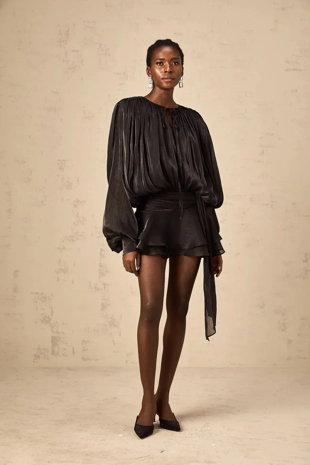Valentina | Elegant Draped Mini Dress
