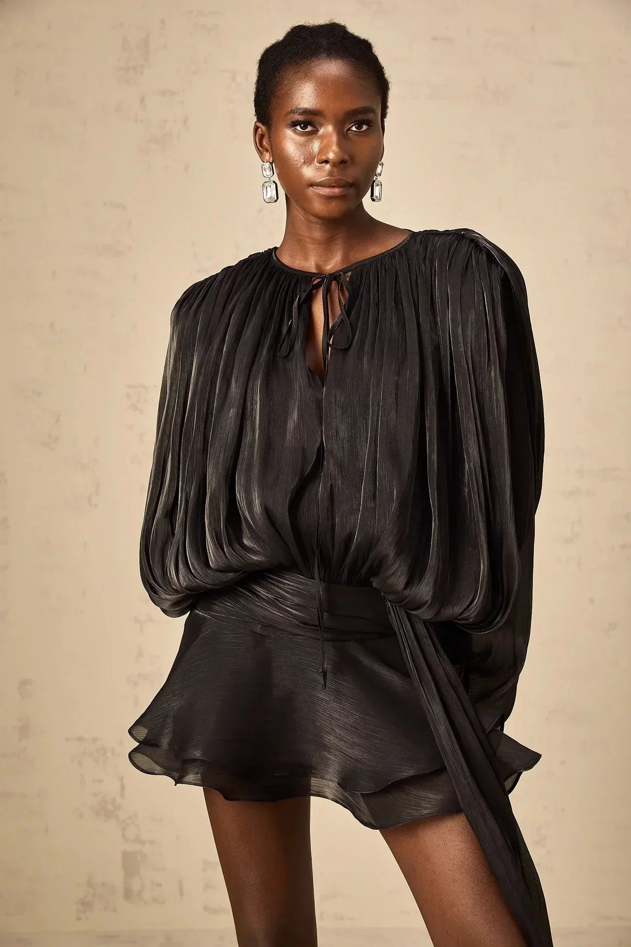 Valentina | Elegant Draped Mini Dress