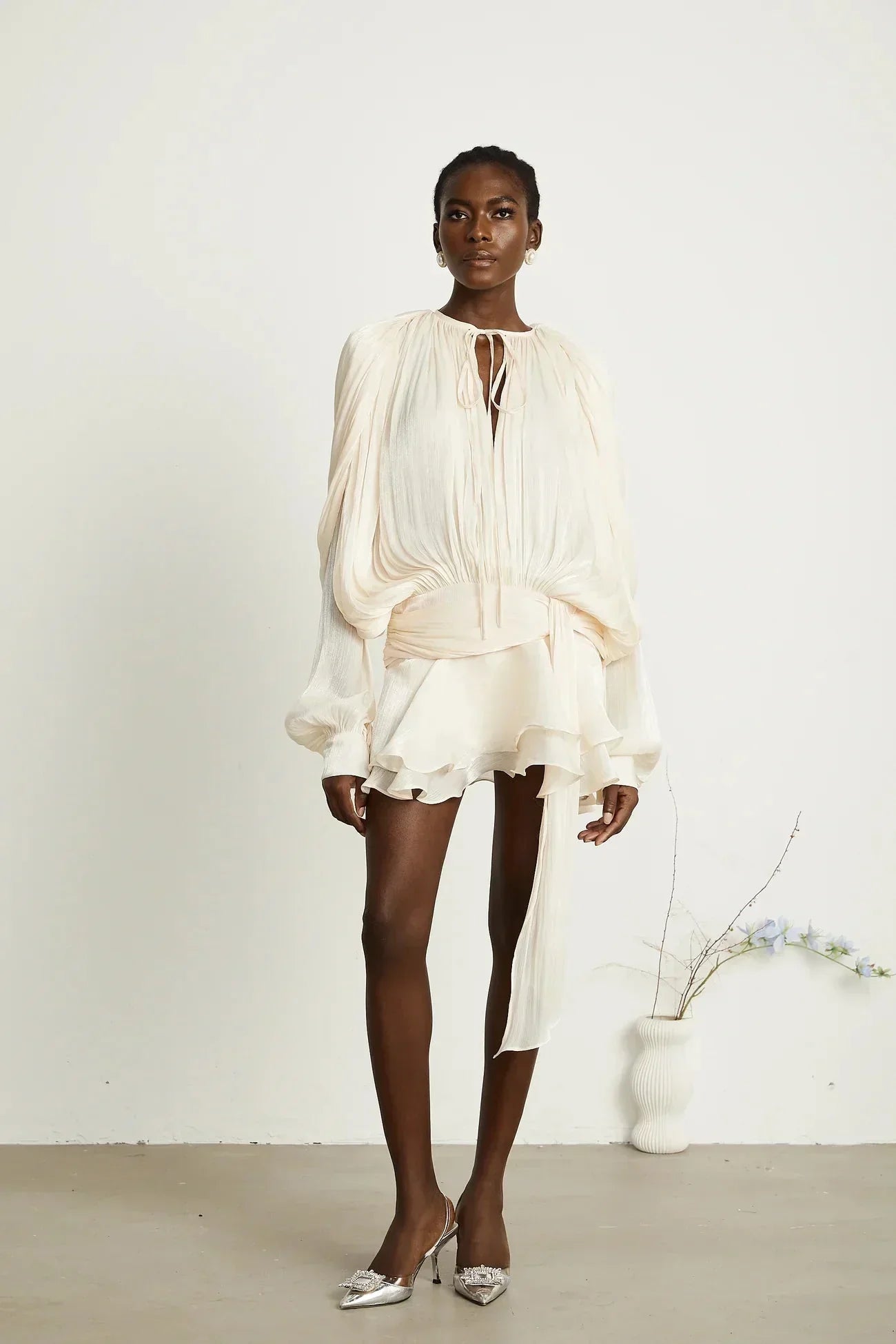 Valentina | Elegant Draped Mini Dress