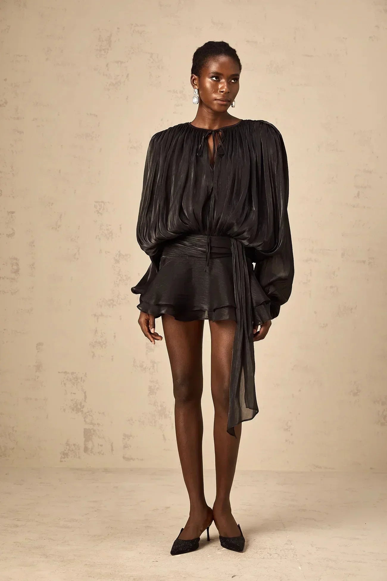 Valentina | Elegant Draped Mini Dress