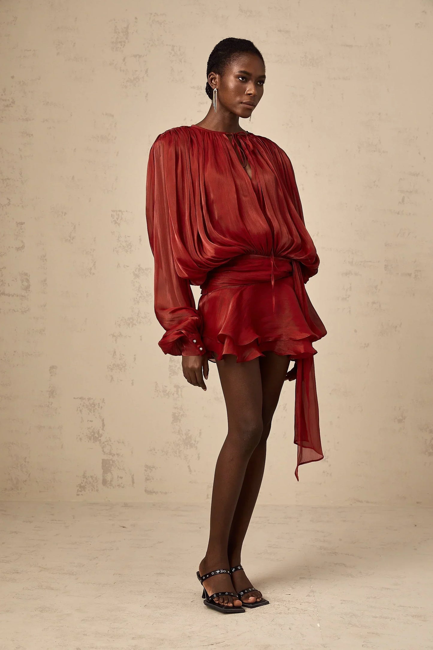 Valentina | Elegant Draped Mini Dress