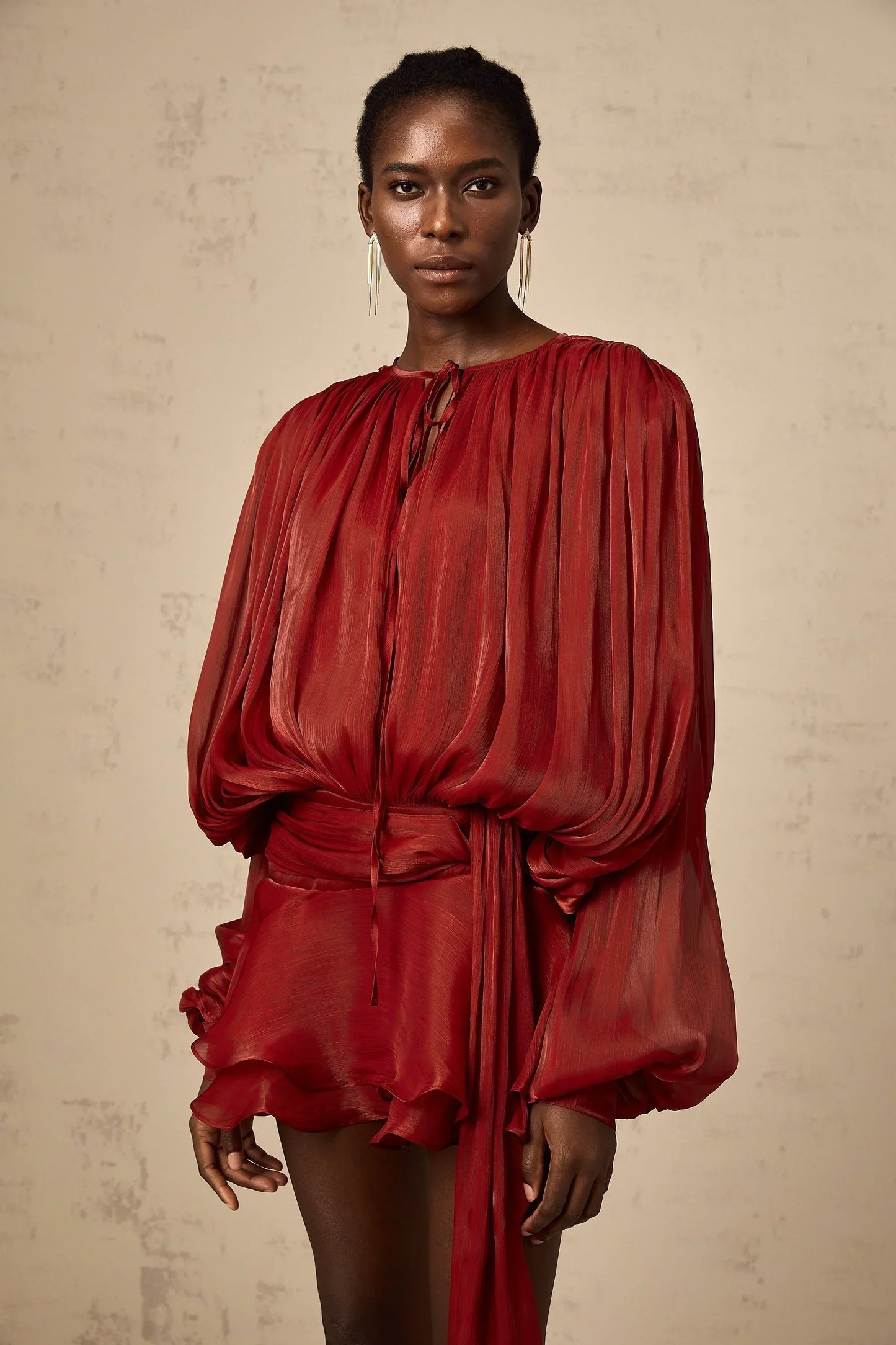 Valentina | Elegant Draped Mini Dress