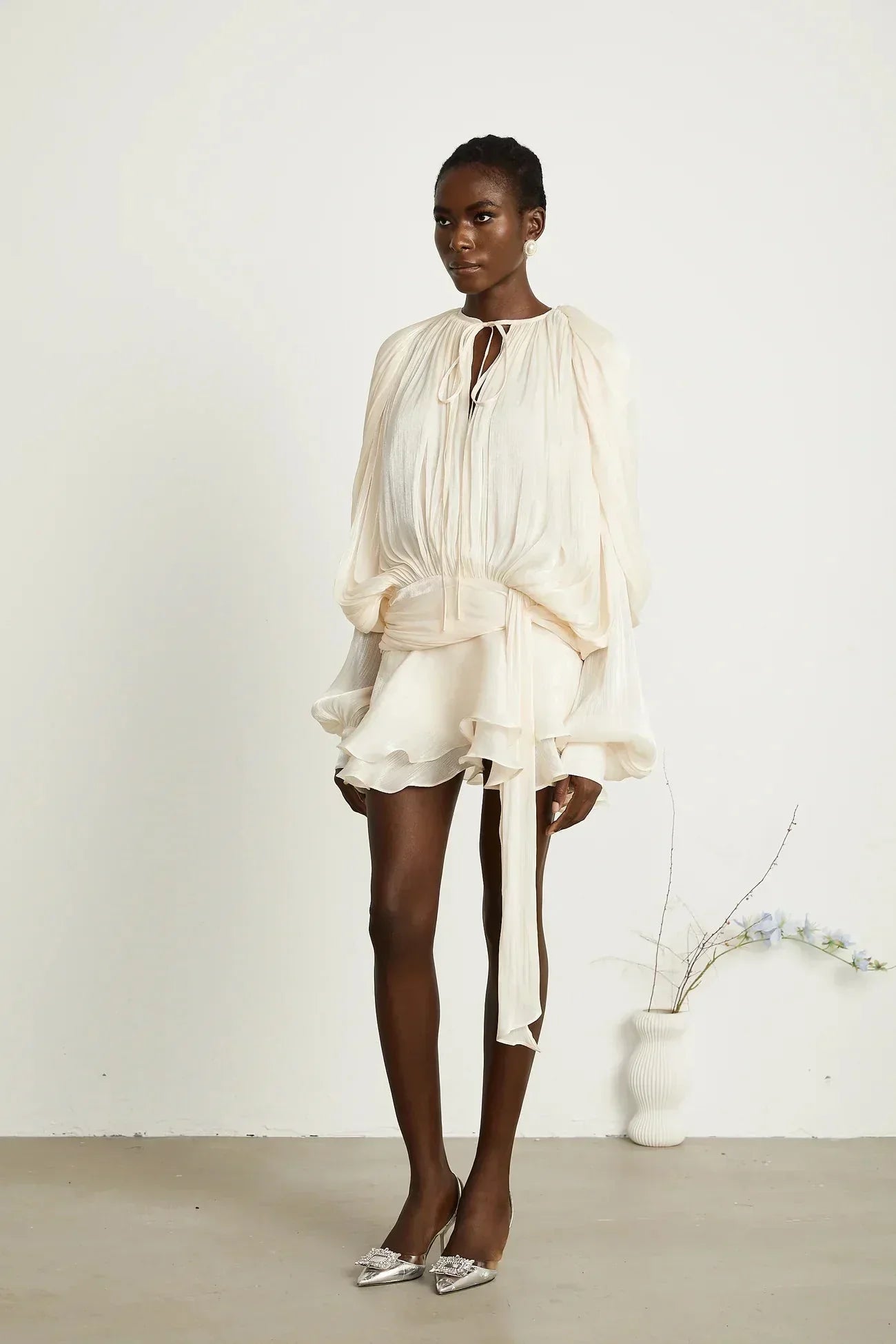 Valentina | Elegant Draped Mini Dress