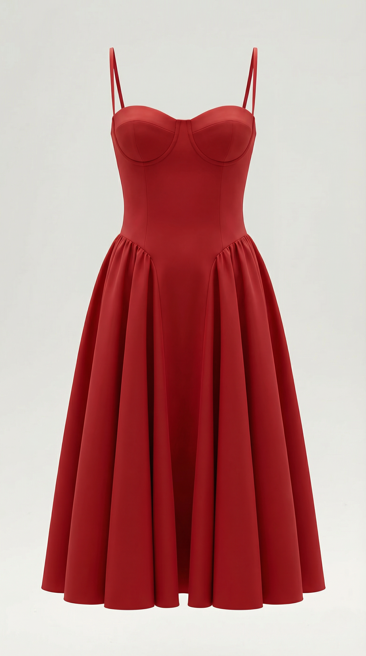 Ulva | Floral Corset Christmas Party Midi Dress