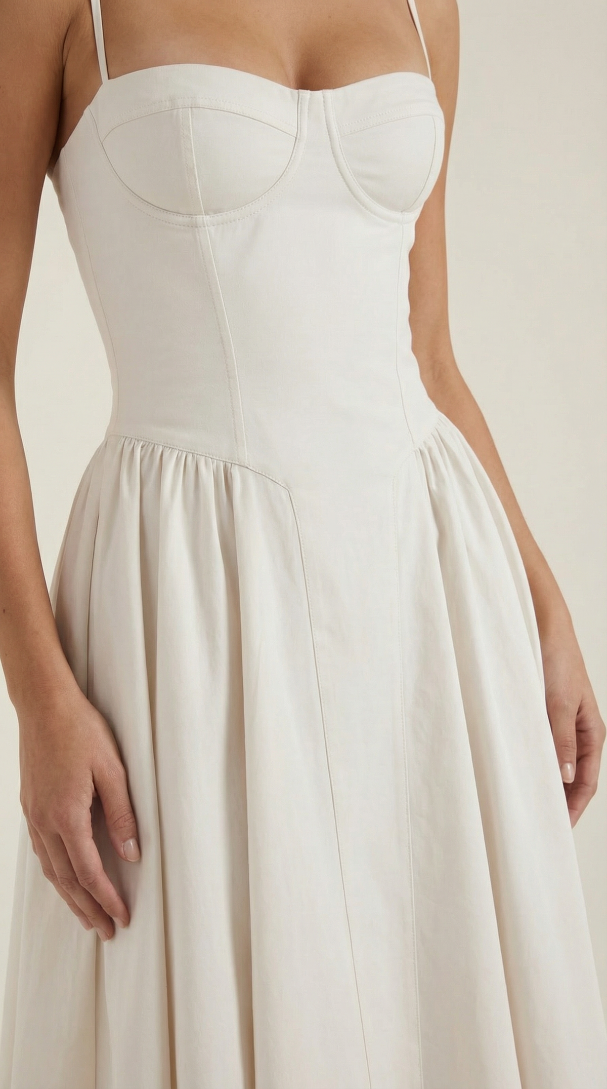 Ulva | Floral Corset Christmas Party Midi Dress