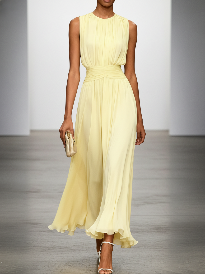 Aurora | Elegant Chiffon Maxi Dress
