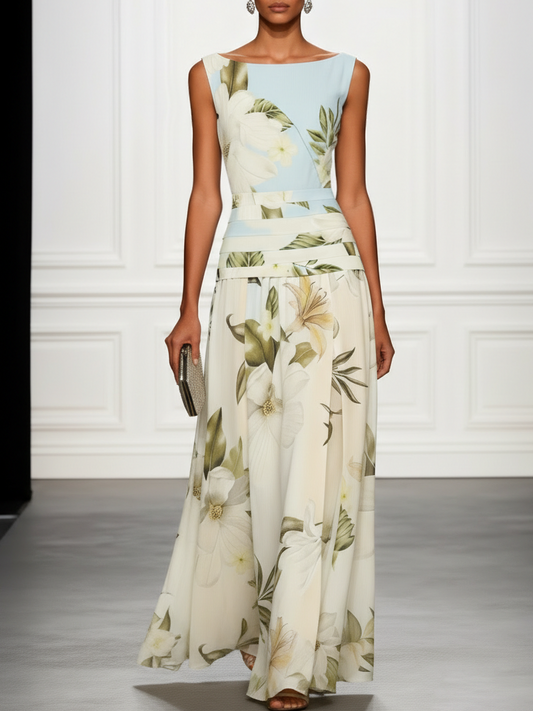 Vivienne | Elegant Floral Maxi Dress