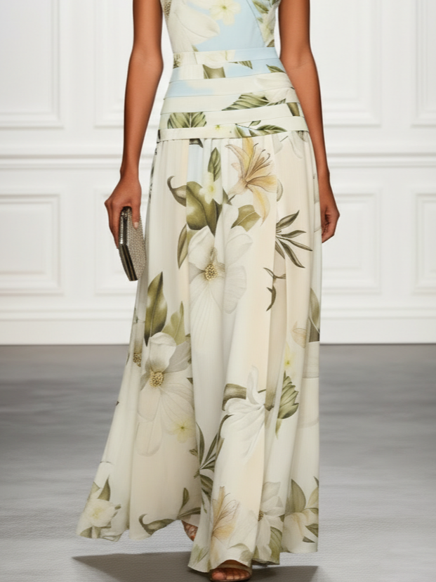 Vivienne | Elegant Floral Maxi Dress