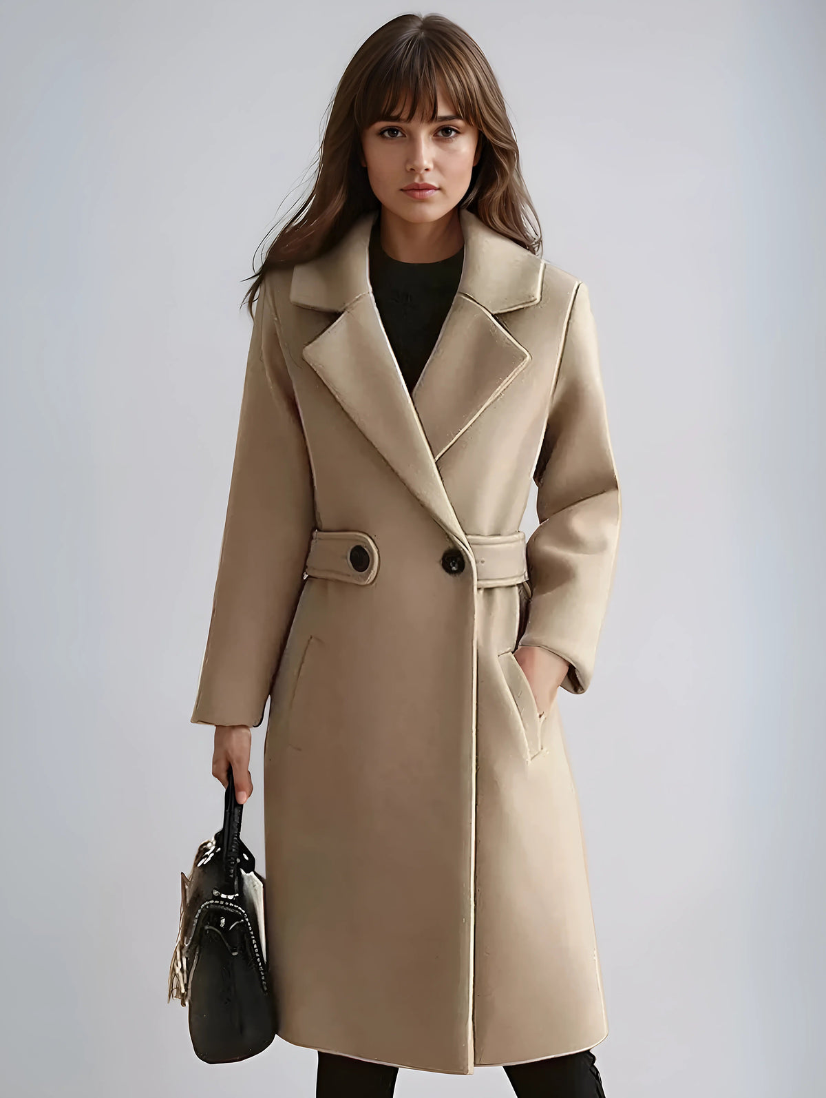 Eleanor | Tailored Trench Coat with Waist Belt