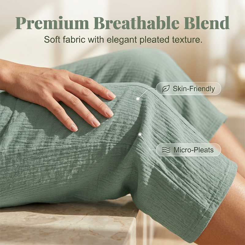 Lina | Relaxed Cotton Linen Capri Pants