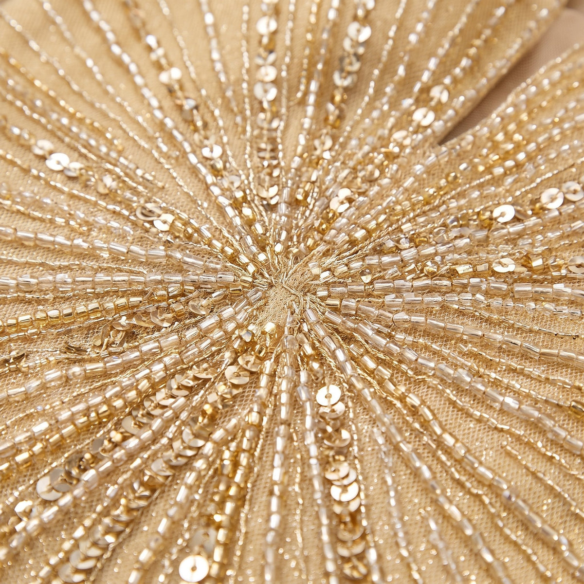 Women's Beaded Fit-and-Flare Christmas Party Gown