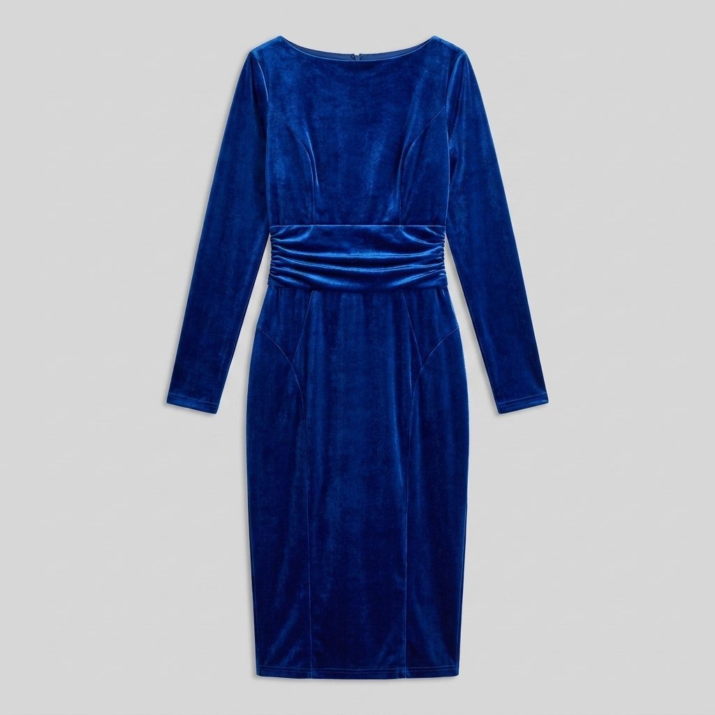 Women's Velvet Bodycon Christmas Party Dress