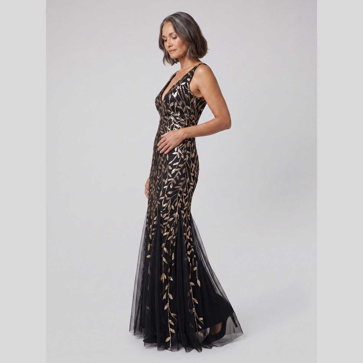 Women's Sequin Fishtail Christmas Party Gown