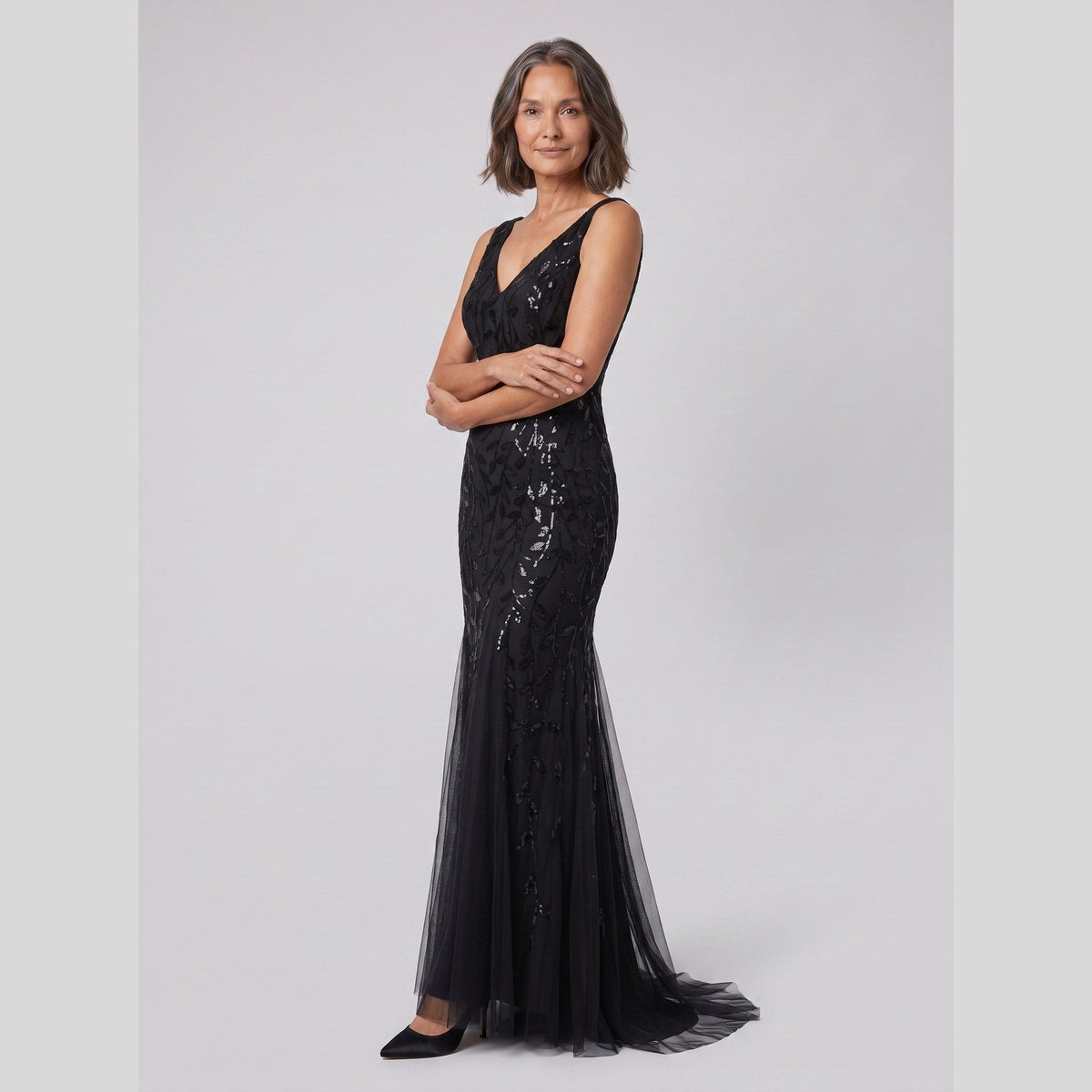 Women's Sequin Fishtail Christmas Party Gown