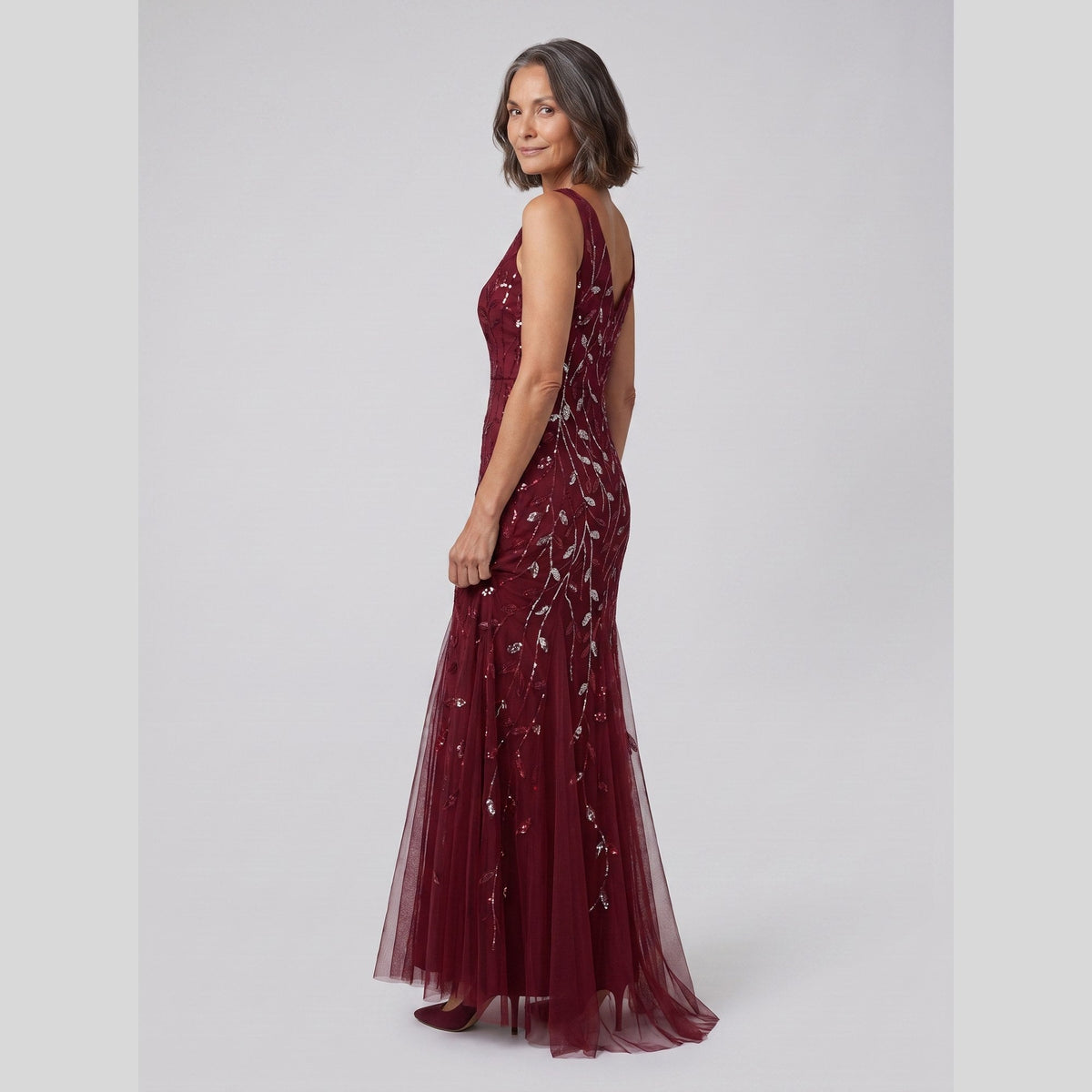 Women's Sequin Fishtail Christmas Party Gown