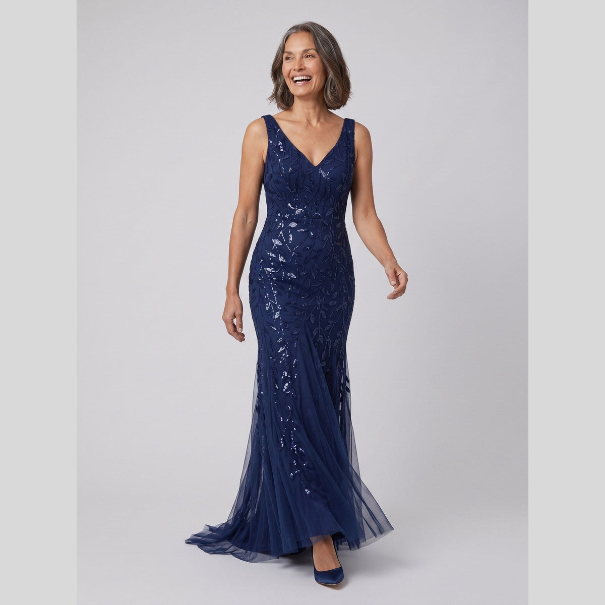 Women's Sequin Fishtail Christmas Party Gown