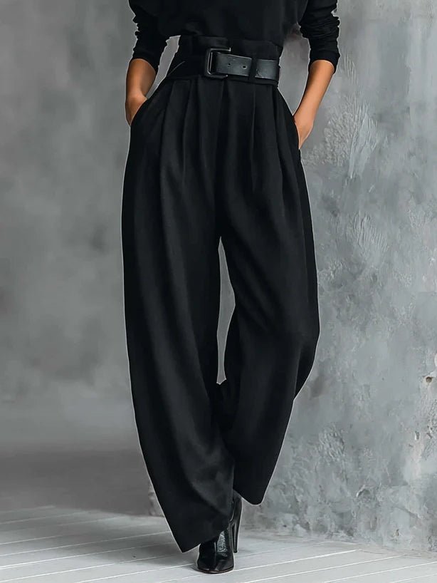 Genevieve | Elegant Turtleneck Two Piece Trouser Set for Women