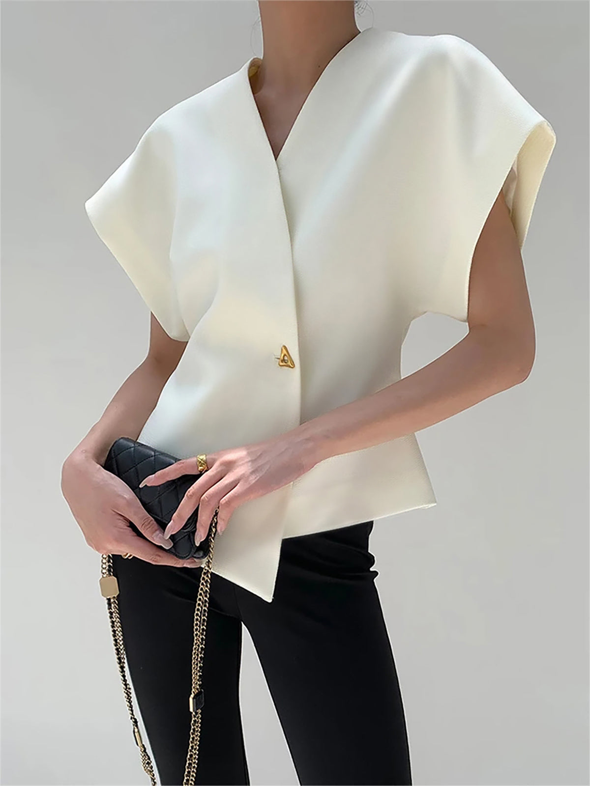 Amara | Chic V-Neck Everyday Top