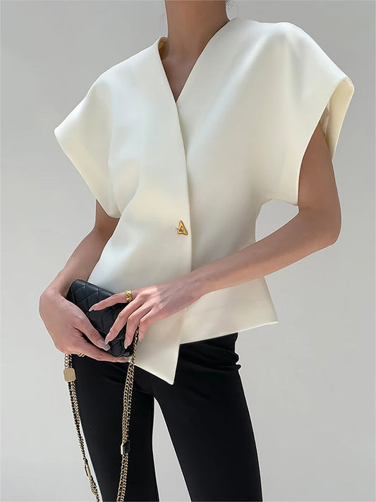 Amara | Chic V-Neck Everyday Top