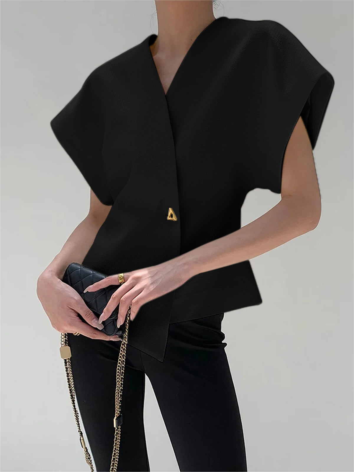 Amara | Chic V-Neck Everyday Top