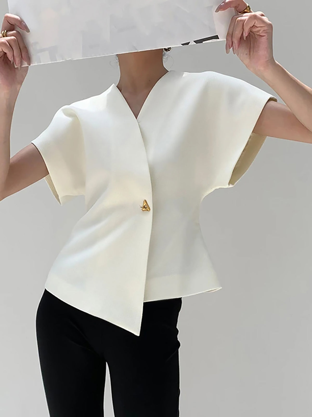 Amara | Chic V-Neck Everyday Top