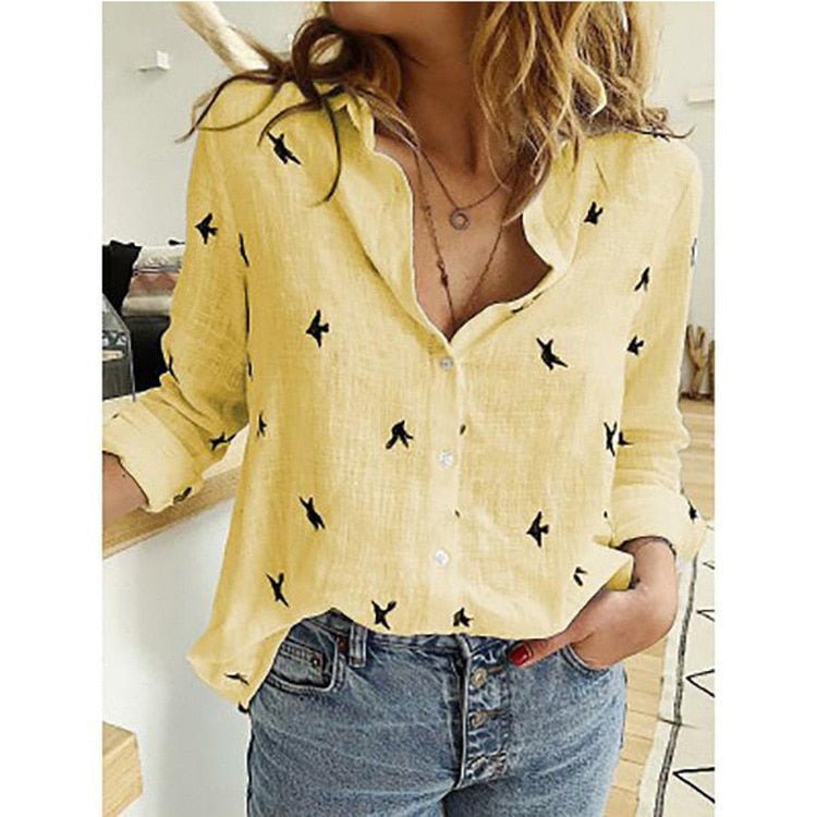 Avelisse | Women's Relaxed Button-Up Blouse