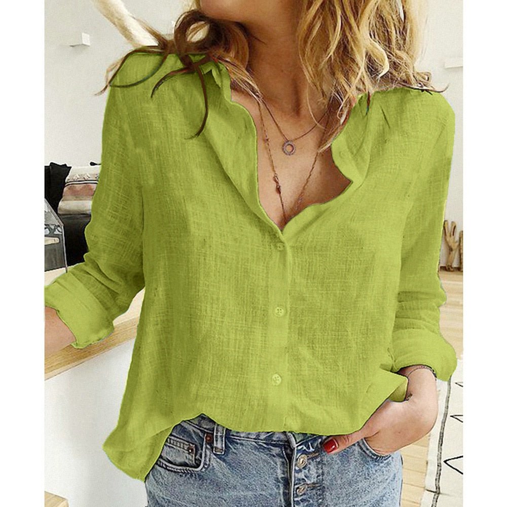 Avelisse | Women's Relaxed Button-Up Blouse