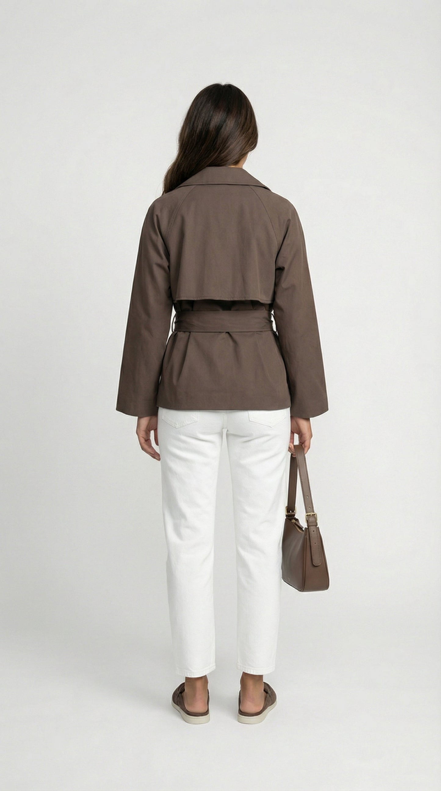 Montrelle | Women's Double Breasted Belted Trench Coat