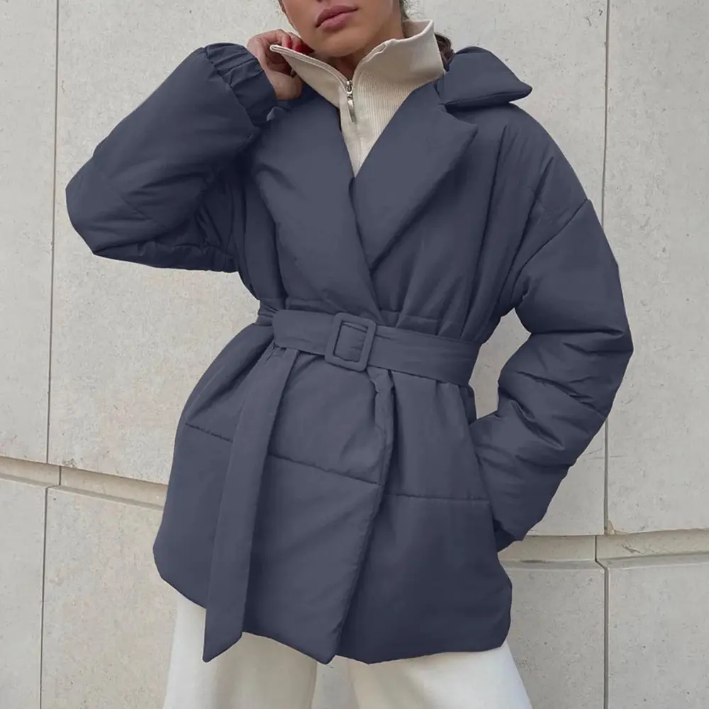 Marcelline | Women's Belted Wrap Puffer Jacket