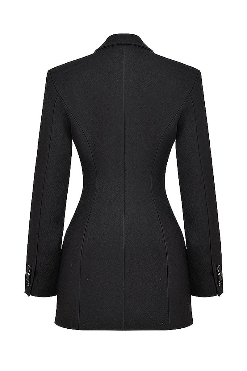 Ottilie | Women's Structured V-Neck Blazer Mini Dress