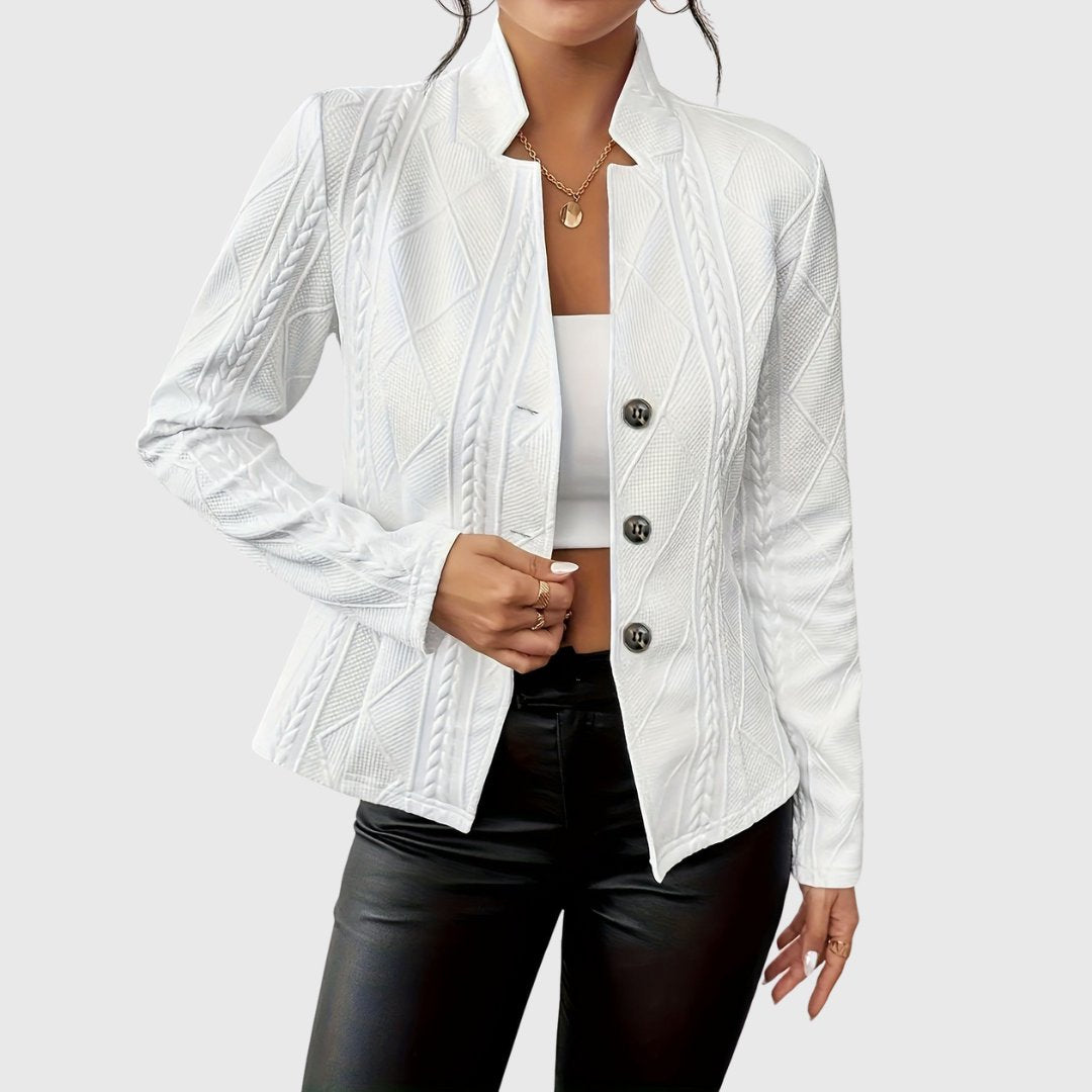 Ottilie | Women's Textured Knit Tailored Blazer