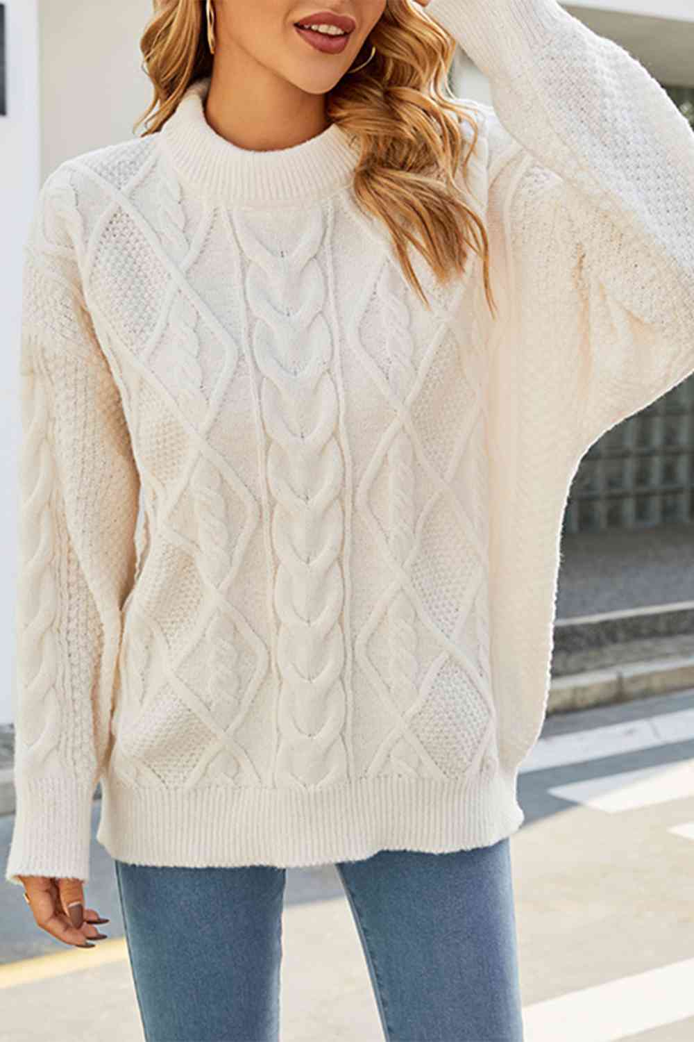 Auden | Women's Oversized Cable Knit Jumper