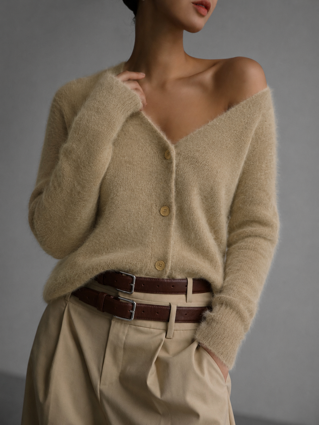 Mara | Women's Oversized Button-Up Cardigan
