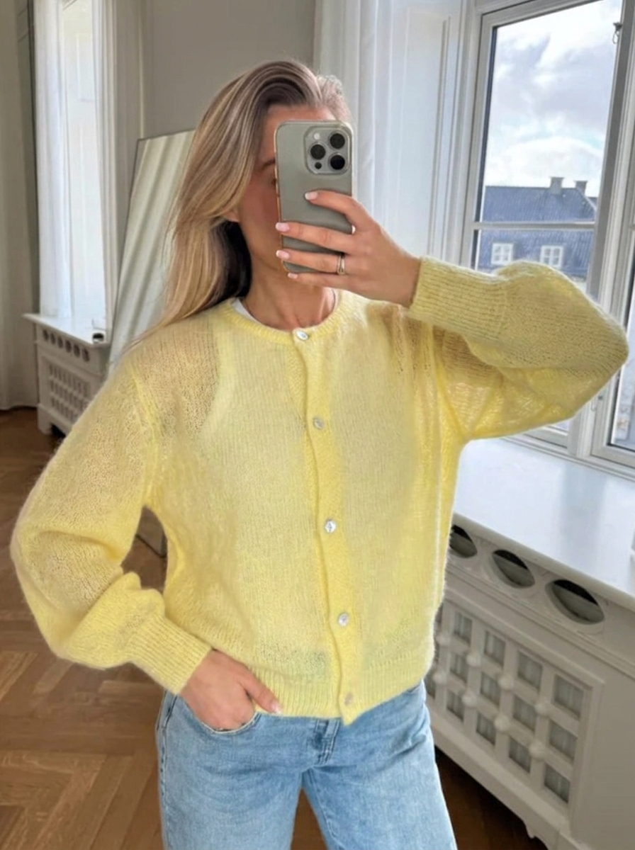 Évarine | Women's Oversized Open-Knit Cardigan