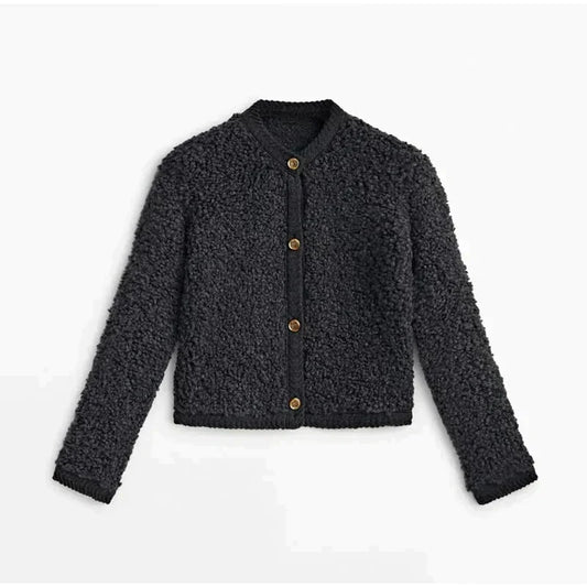 Évarielle | Women's Textured Button-Up Cardigan