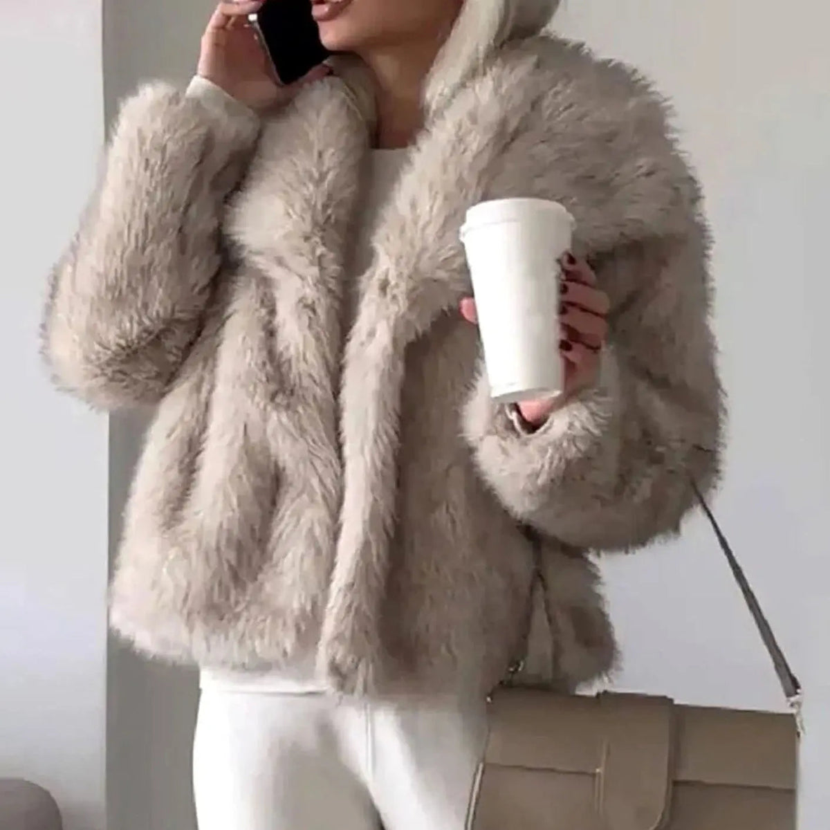 Romy | Women's Cropped Faux Fur Jacket