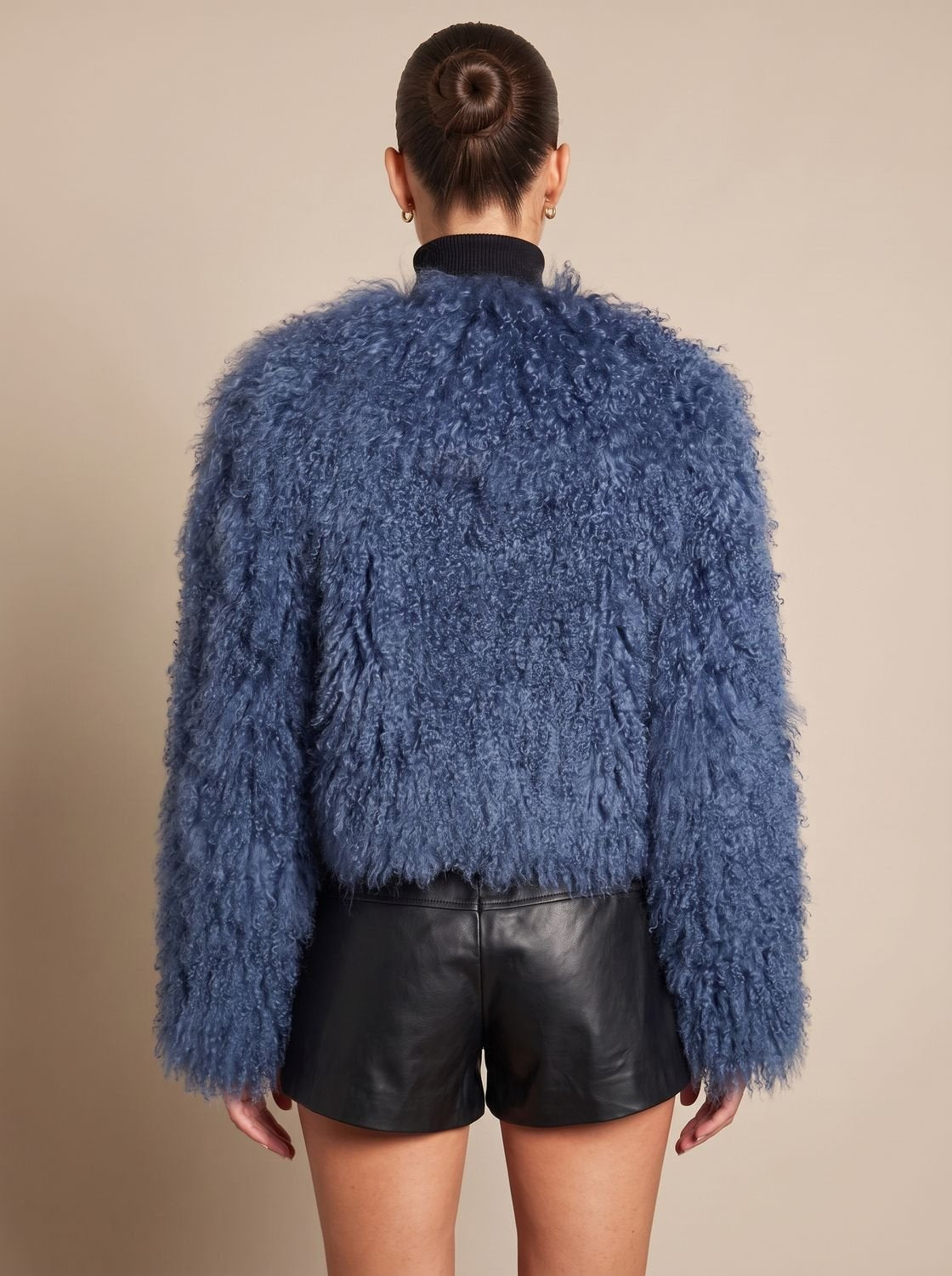 Wilhelmina | Cropped Teddy-Style Faux Fur Coat