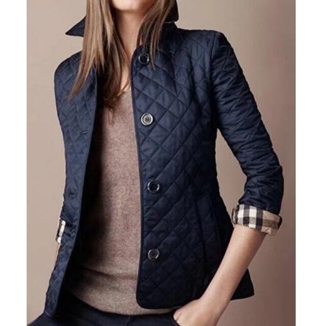 Scarlett | Diamond-Quilted Tailored Jacket