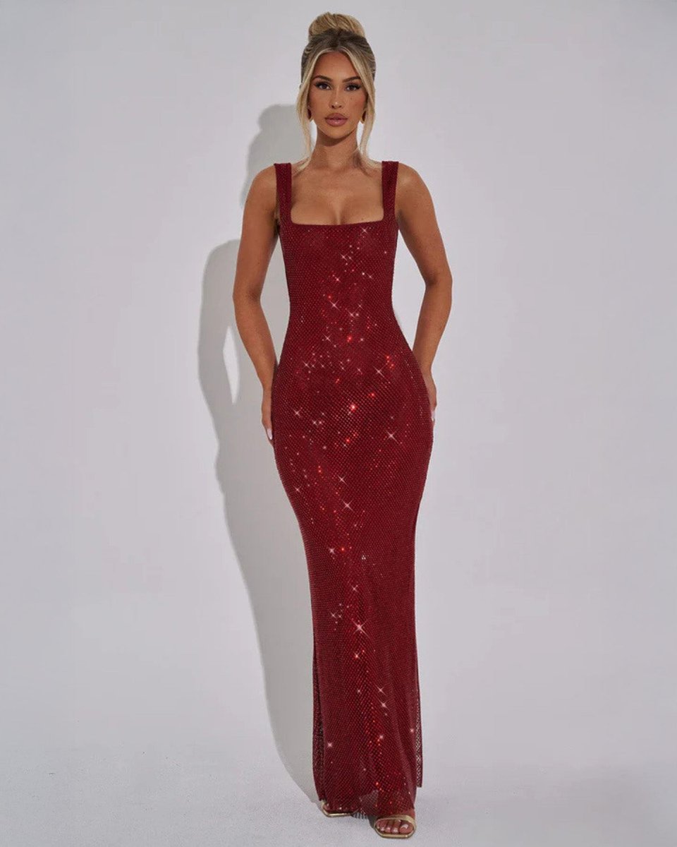 Senna | Sequin Christmas Party Maxi Dress